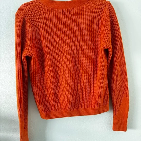 LOFT Vibrant Orange Women's Cardigan - Picture 2 of 6